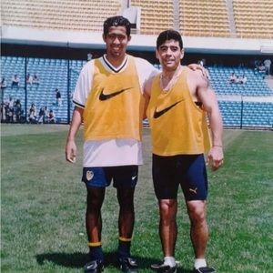 VTG NIKE BOCA JUNIORS 97/98 SOCCER FOOTBALL TRAINING JERSEY MEDIUM